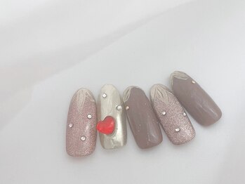 ネイルパティオ 浦和店(nail patio)/バレンタインネイル ¥9,980