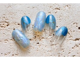 ニュアンスブルーネイル