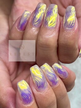 リーベスト 四条畷店(REBEST)/ミラーネイル