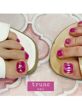 トランク ネイル(trunc nail)/foot親指アート