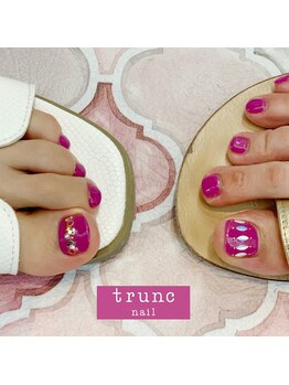 トランク ネイル(trunc nail)/foot親指アート