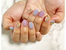 オパール(Opal)/アンティークフラワーネイル