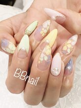 ビービーネイル(BB)/パステルフラワー