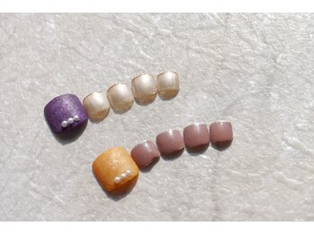 ブリオン 六本松店(Bullion)/ベロアフットネイル