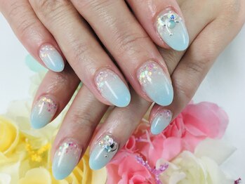 ダブルネイル(Double Nail)/【多田】華やかグラデーション