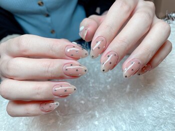 レアネイル 新宿(le'a nail)/持ち込み星デザイン