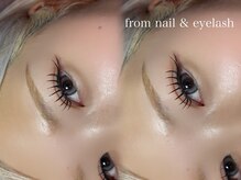 フロムネイルアンドアイラッシュ 神戸三宮(from nail&eyelash)/LED//フラットラッシュ 130本＊