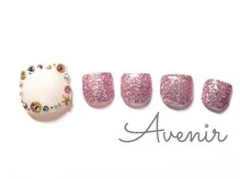 アヴィニール 表参道(Avenir)/カラフルビジュー　ネイル