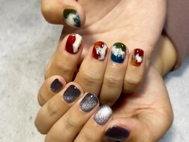 アシメニュアンスネイル