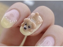 プードルの3Dネイル