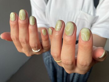 ユージューネイルルーム(UJU nail room)/ミントラインアート
