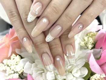 ディーネイル 四条烏丸(D-nail)/【山田】フレンチ×ツイード