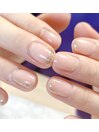 【持ち込み】シンプルラメネイル