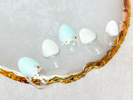 ハーフフレンチ×お花