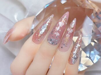 プティ アイビューティ 京橋店(peTiT eyebeauty)の写真/長さ出しは1本～OK！爪のコンプレックスもカバー◎<大人気★10本長さだし+オフ込120分持ち込みアート¥9980>