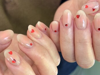 グレースネイルファクトリー(grace'nail factory)/チークネイル｜自由artシンプル