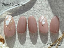 プラスネイル 北千住東口店(PLUS NAIL)/【3297】ミラー×シェルネイル