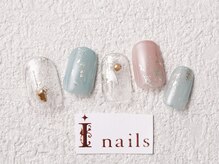 アイネイルズ 梅田店(I nails)/シアーシンプルネイル