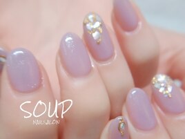 シェルアート パープル シンプル