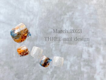 スリー(THREE)/March 2023/nail desing