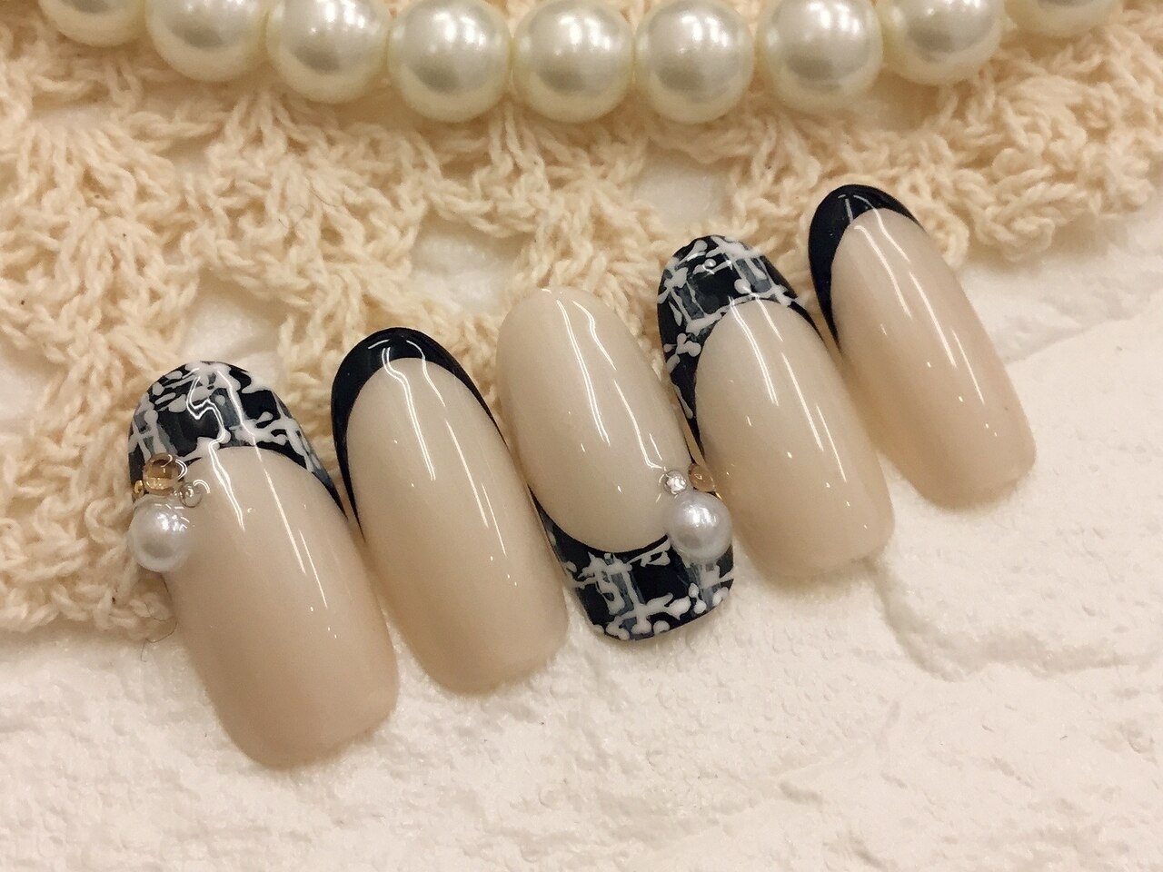ショートオーバル ネイルチップ SO-41 シンプル