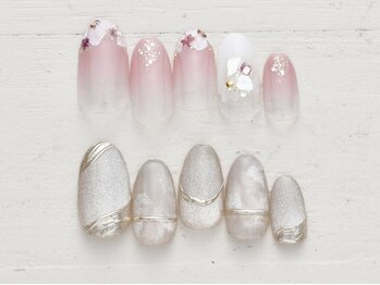 ネイルミックス 札幌駅前店(Nail Mix)の写真/【5990円★トレンドコース(60分)】時短×可愛いはNailMix♪毎月変わる9種類の最新デザイン！(新作5/1～)