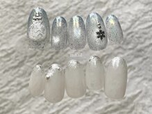 エムドットネイル 池袋(m.nail)/クリスマスアシメ/10000円