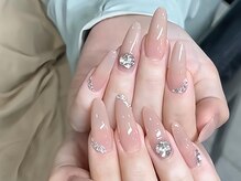 センスネイル 北千住店(Sense Nail)/キラキラストーンxボルドー