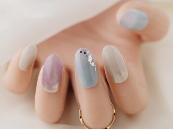 梅雨ホログラムネイル