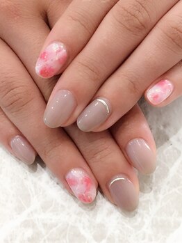 レディグリッター(Lady glitter)/春っぽ大理石風タイダイ