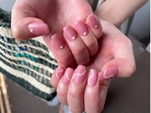 ユージューネイルルーム(UJU nail room)/ピンクミルクうねうねネイル