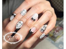 ホーミーネイルズ アットオフザリップパーク(HOMIE Nails at off the Lip park)/ツイードネイル