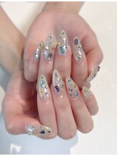 ネイルサロン エフ(ef)/カラフルストーン