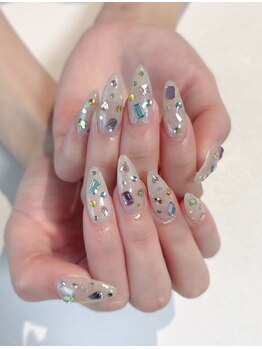 ネイルサロン エフ(ef)/カラフルストーン