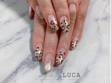 ネイルアトリエルカ(nail atelier LUCA)/W-423 マグネットヒョウ柄ネイル