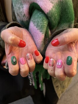 shihoクリスマスネイル