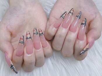 アキコネイルサロン(Akikoネイルサロン)/ロング長さだし＋アート付け放題