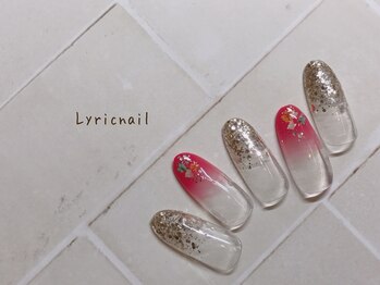 リリックネイル 本八幡店(LyricNail)/押花とシェルを先端にちょこんと