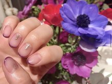 スリーネイルプラスアイラッシュ(Threee Nail+Eyelash)/赤フレンチ