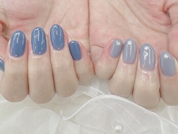 シンプルスターネイル