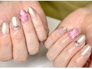 爽やかピンクニュアンスネイル♪