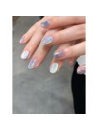 ぷっくり夏ネイル