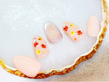 ドライフラワーネイル
