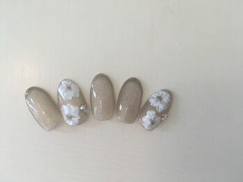 ジュネス(JEUNESSE)/¥7,800デザインネイル【お花】