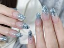 ラメグラデーションネイル