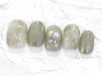 ネイルメゾン 池袋店(NAIL MAISON)/大理石ニュアンス¥9000
