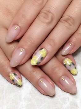 レディグリッター(Lady glitter)/ミモザネイル