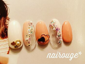 ネイル―ジュ 札幌大通店(nairouge*)/お花アーチネイル♪