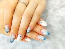 ネイルサロン シェル(Nail Salon SHELL)/冬の雪ネイル