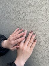 ムーイ 外苑前(mooi.)/black french × tortoiseshell